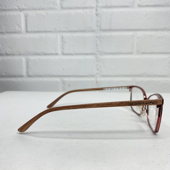 Michael Kors MK-HT-0074-14 Eyeglasses 55-15-140 Maroon Metal and Wood H2506‎ main image 4